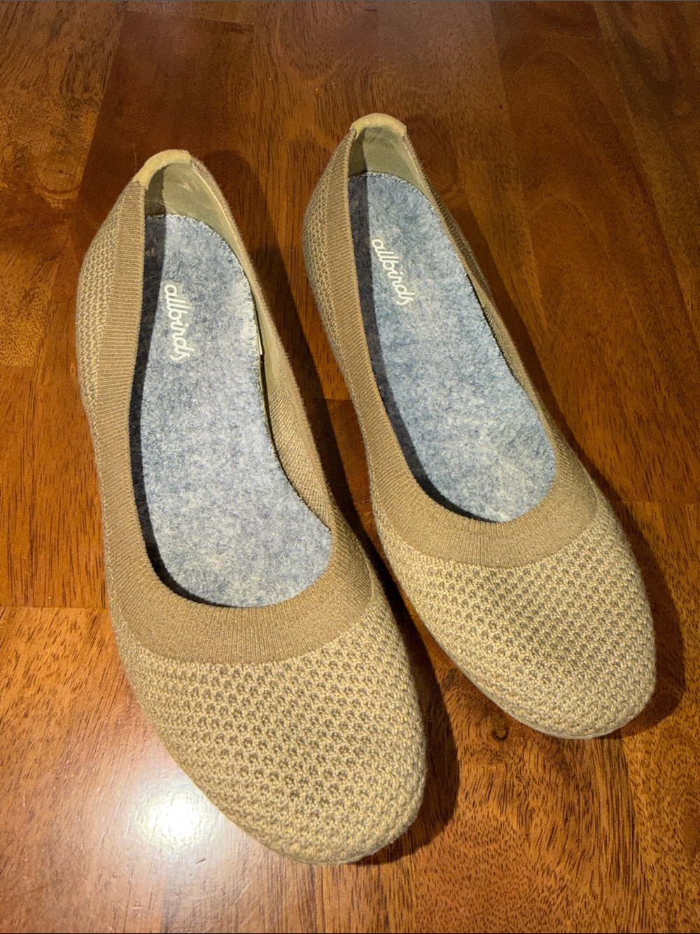 allbirds Women's Knit Ballet Flats in Beige